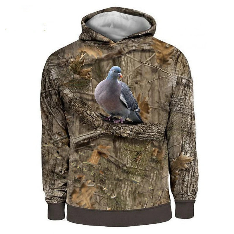 Men's Hoodies Hunting Graphic Camo 3D Printed sweatshirts clothing Harajuku Fashion Hooded Autumn Long Sleeve Hoodie for Men