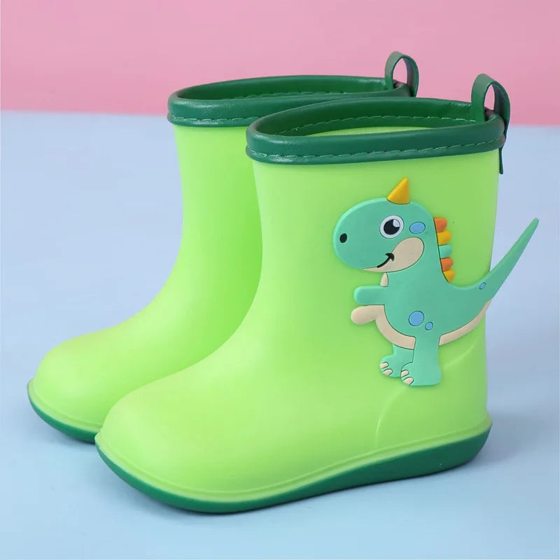 Cartoon children shoes for rain PVC rubber boots kids baby rainboots shoes children's water shoes boys girls rain boots CSH788