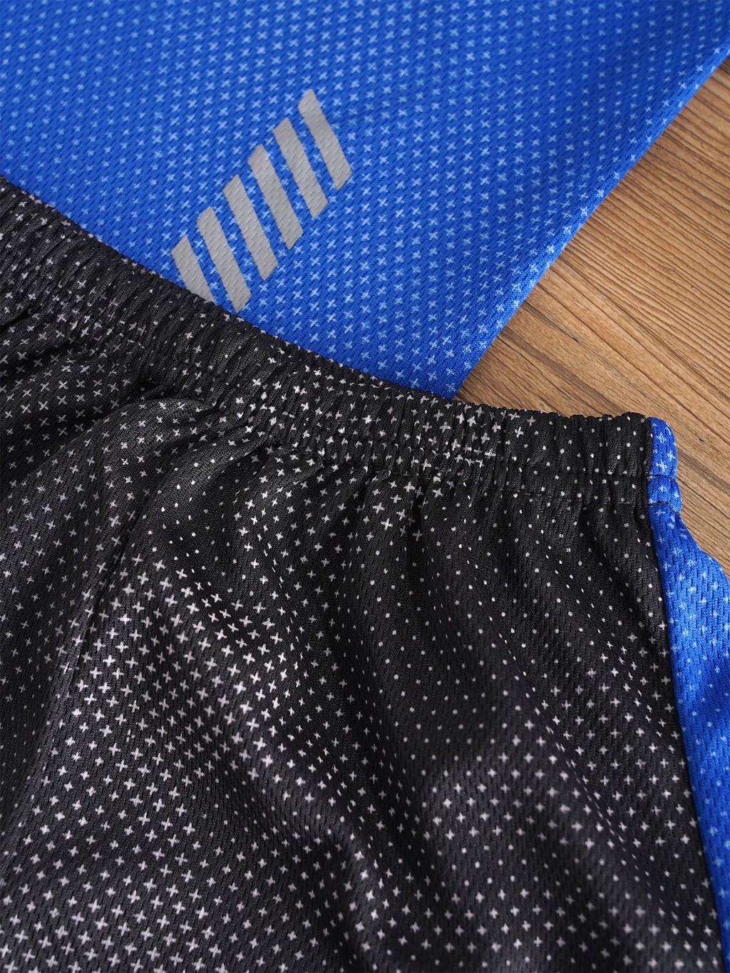 Kids Boys Quickly Dry Breathable Sports Sets Short Sleeve T-shirt with Shorts Football Basketball Training Running Sportswear