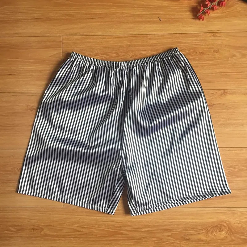 Men's Pajamas Pant Silk Short Summer Household Pants Can Wear Outside Comfort Beach Sleeping Bottom Clothing Underwear