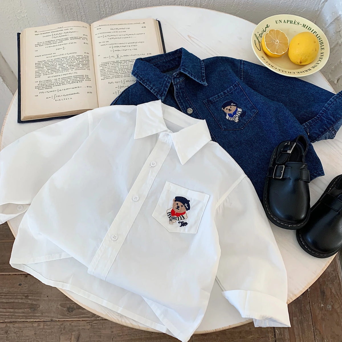 Children's Cowboy Jacket New Spring and Autumn Styles for Boys and Girls Korean Fashion Baby Long Sleeve Shirt Casual Kidswear