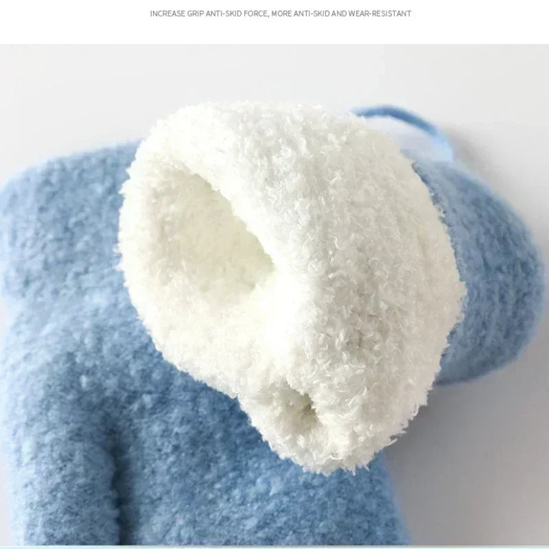 New 1-6 Years Old Baby Mittens Newborn Children Kids Winter Gloves Mohair Plush Thick Boys Girls Gloves Kids Accessories