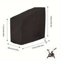 Waterproof Black Fitness Bike Cover - Durable Upright Sports Equipment Protection Cover