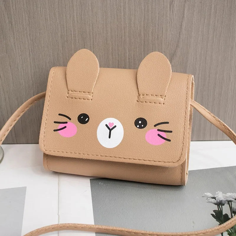 Children's Mini Handbags Cute Kids Coin Purse Wallet Fashion Princess Baby Girls PU Leather Small Shoulder Crossbody Bag NEW