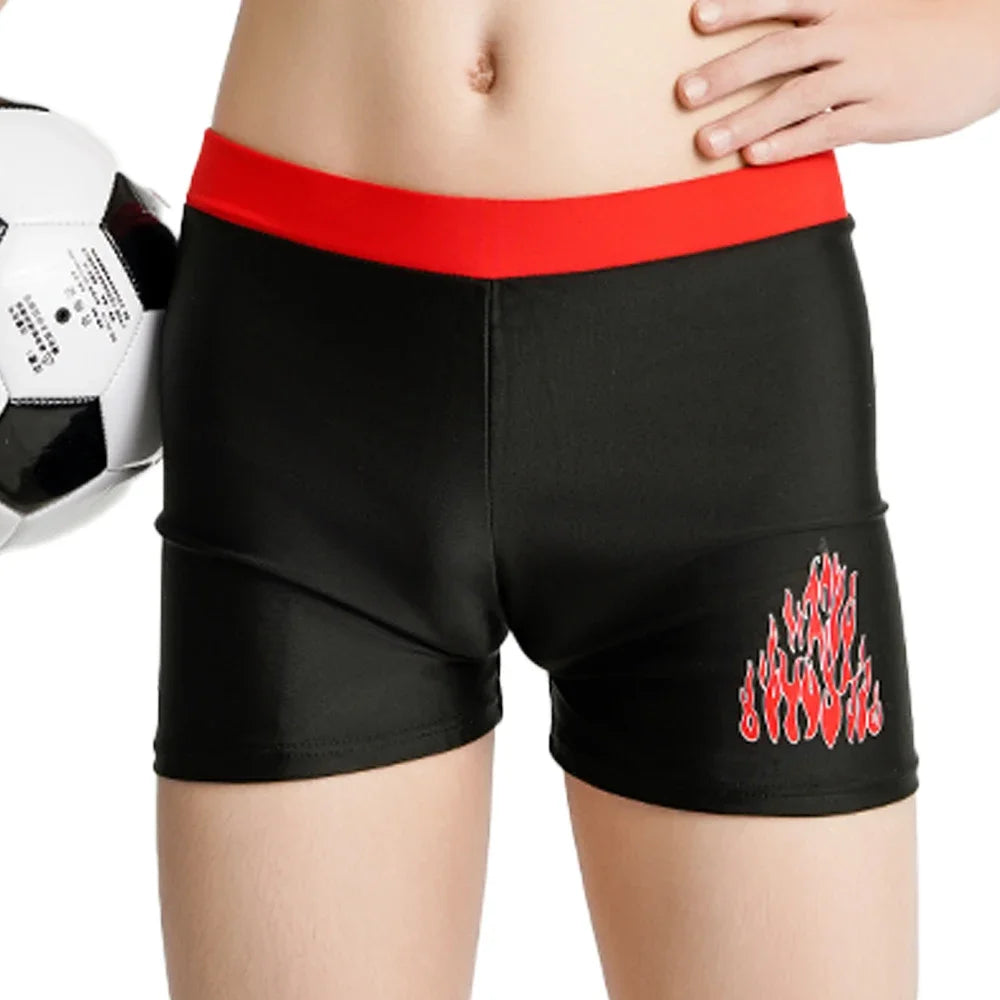 Boys Swim Trunks Toddler Swim Shorts Quick Drying Swimming Boxer Briefs Cute Cartoon Print Children's Swimwear Kids Swimsuit