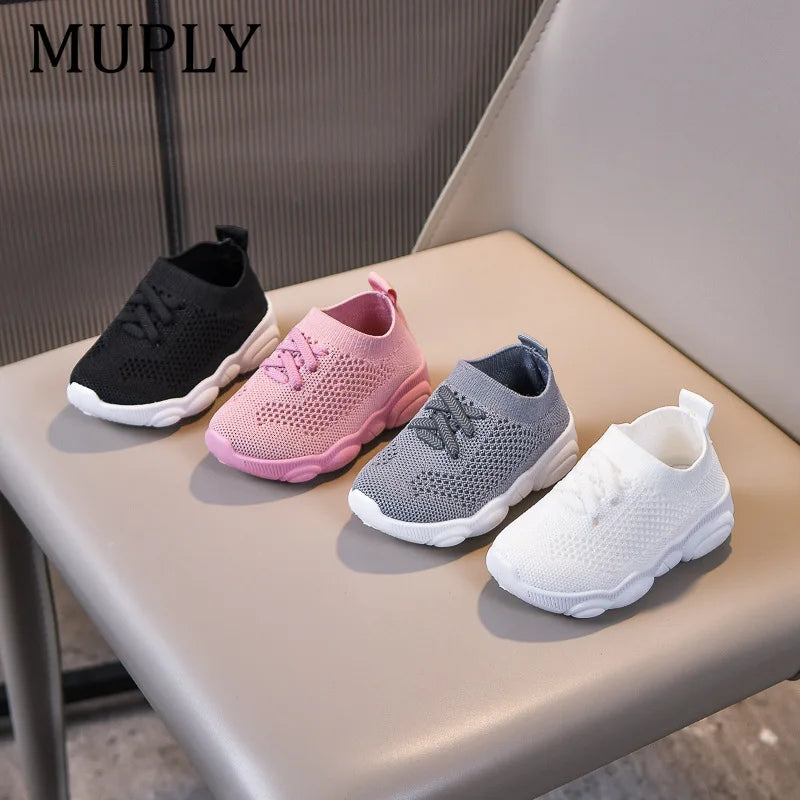 Kids Shoes Anti-slip Soft Rubber Bottom Baby Sneaker Casual Flat Sneakers Shoes Children size Kid Girls Boys Sports Shoes