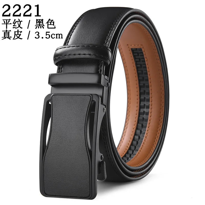 Men Belt Genuine Leather belt for men Alloy buckle ratchet belts Men Designer Belt Automatic belts