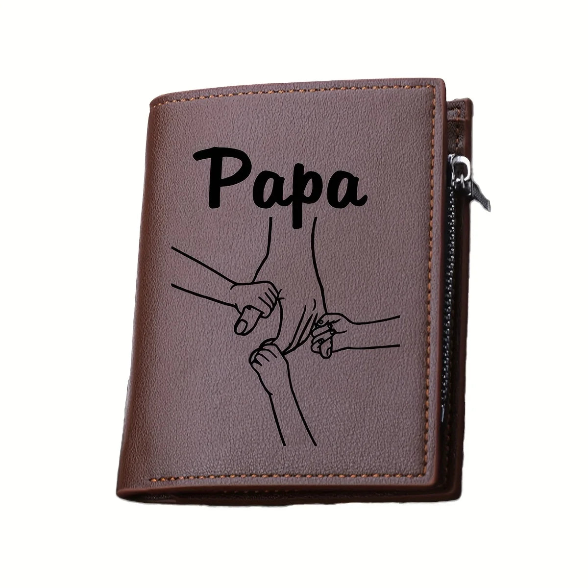 Customized Name Wallets for Men Fashion Leather Card Holder Personalized Name Purse Father's Day Gifts From Wife Daughter Son