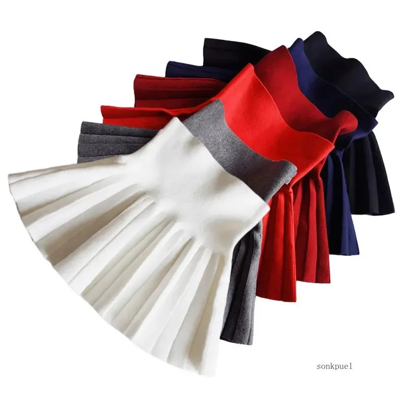 Kids Girls' Dress Children's Student Short Skirt Baby' Clothing Half Skirt Princess Pleated Tutu Skirt