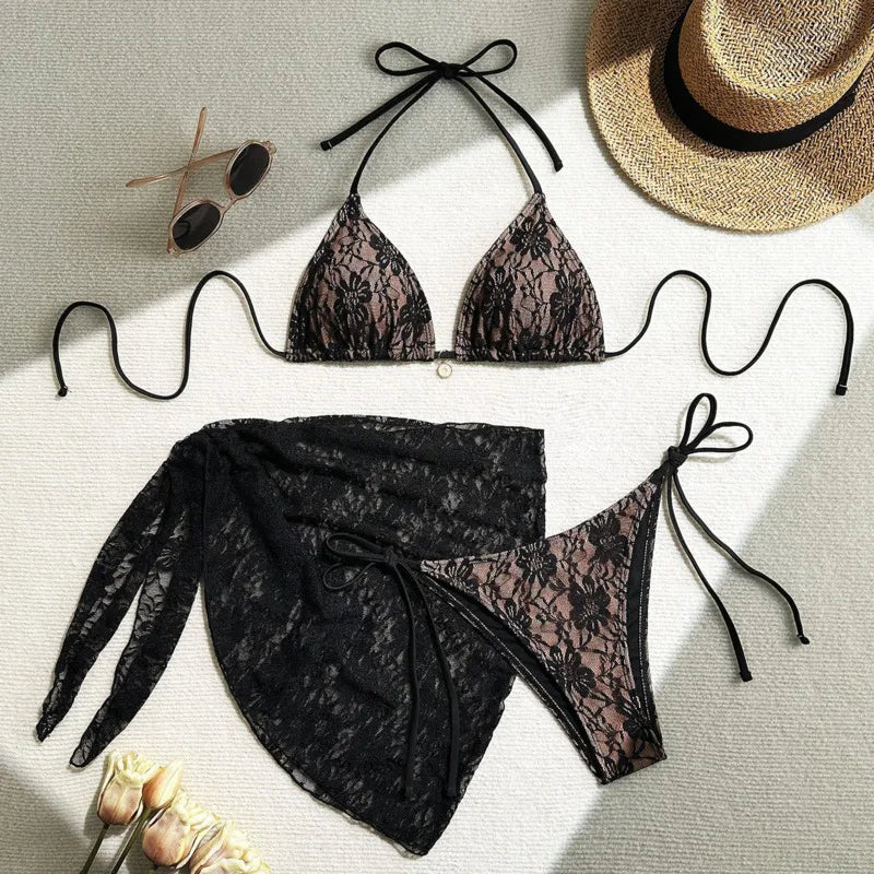 2026 Sexy Bikinis Female Swimsuits Women Three-Piece Swimwear Beach Swimming Wear Bathing Suits Brazilian Bikini Set Pool Bather