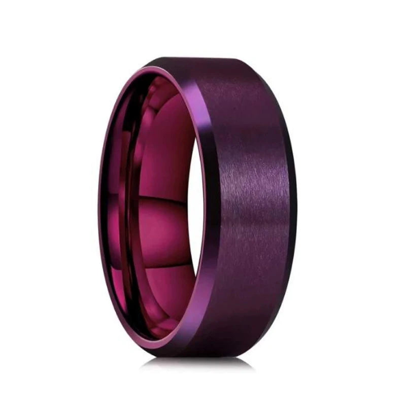 Fashion Charm Jewelry Ring For Men Women Stainless Steel Black Rings Wedding Engagement High Quality Matte Male Accessories