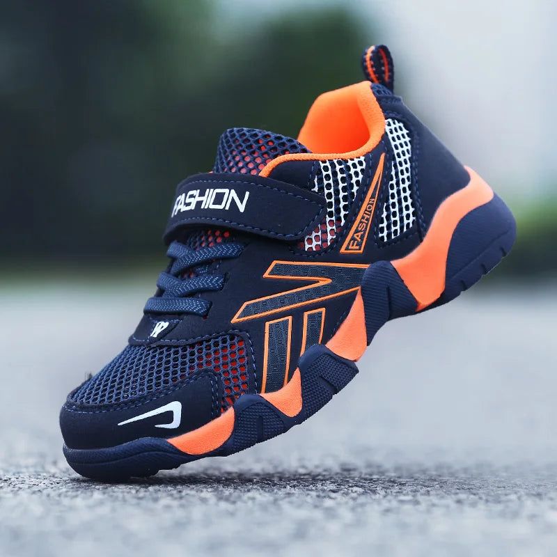 Summer Kids Fashion Sneakers for Boys Mesh Breathable Sports Running Shoes Lightweight Children School Walking Footwear Tennis