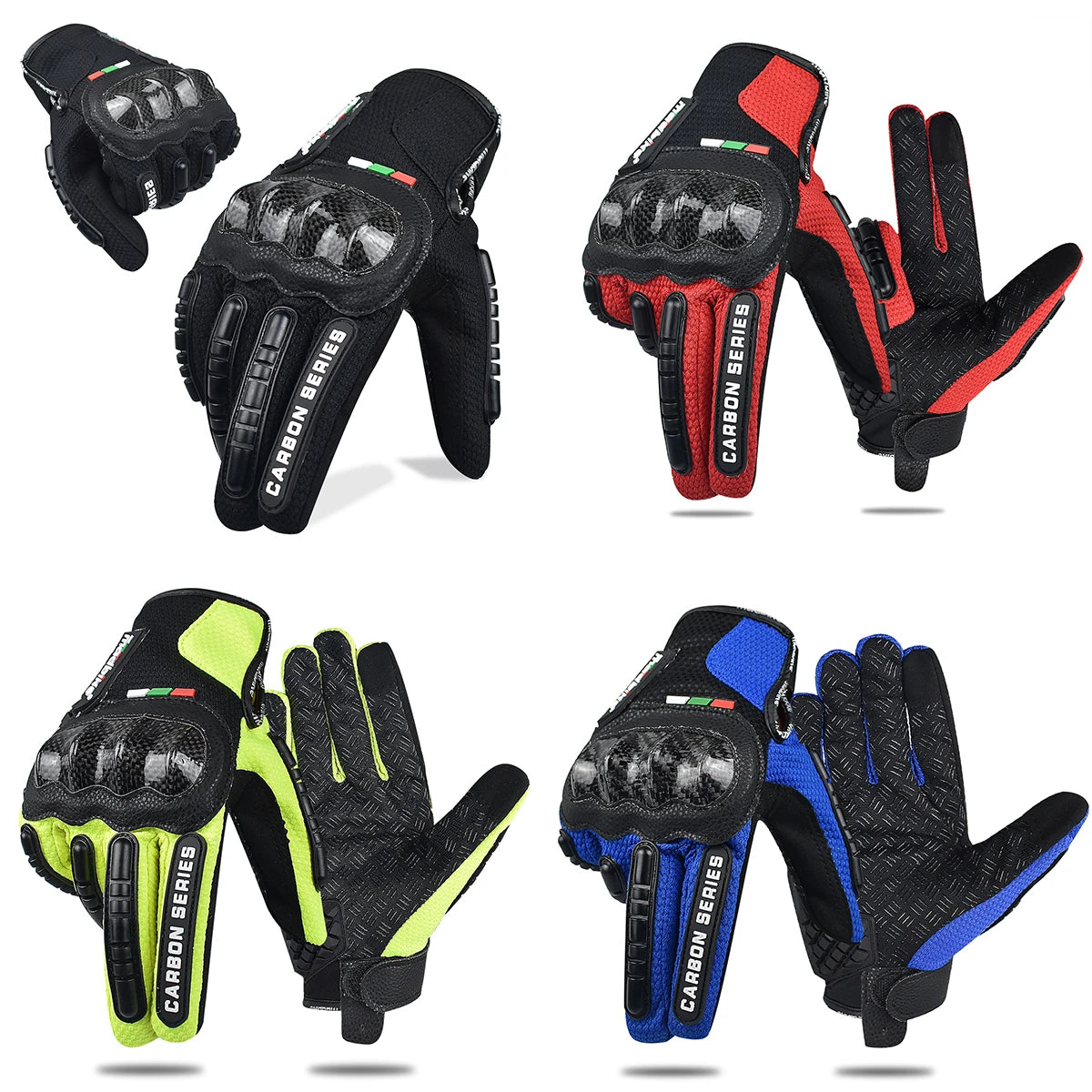 Motorcycle Gloves for Men & Women, Touchscreen Motorbike Racing Gloves for  BMX ATV MTB Riding, Road Racing, Cycling, Climbing