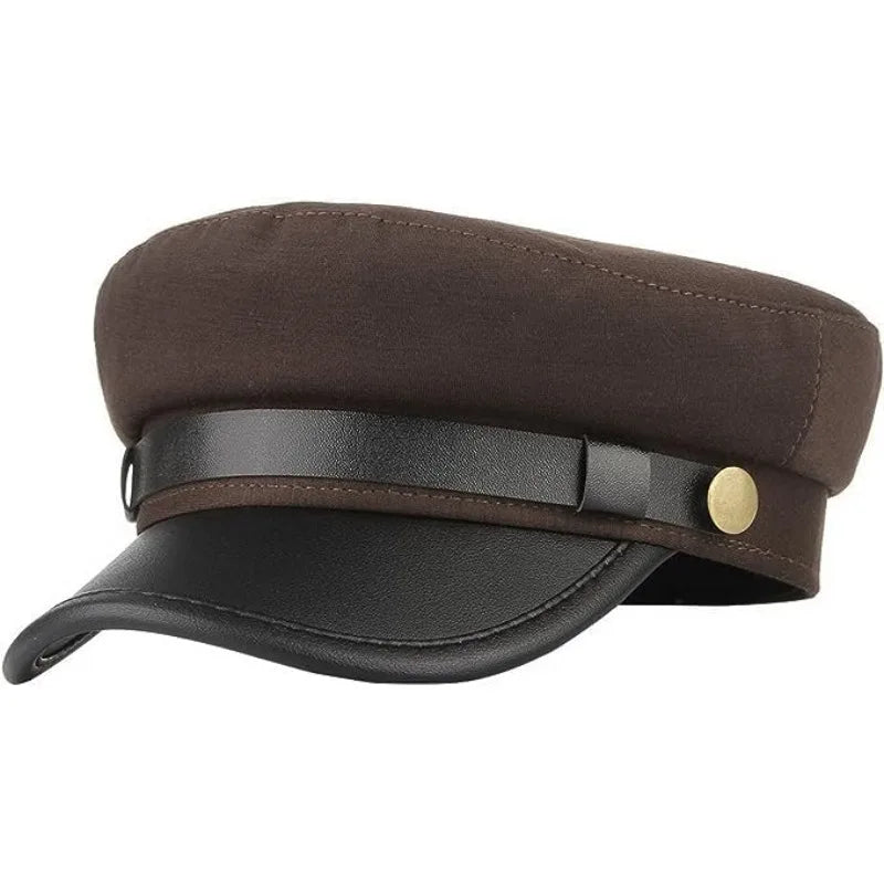 Chauffeur Hat for Men Women, Classic Vintage Captain Hat Newsboy Cap Costume Hats