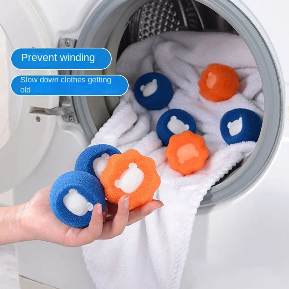Pet Hair Cleaning Useful Things for Kitchen Gadgets Removal Laundry Ball Scouring Pad Reusable Lint Plush Sponge Personal Care