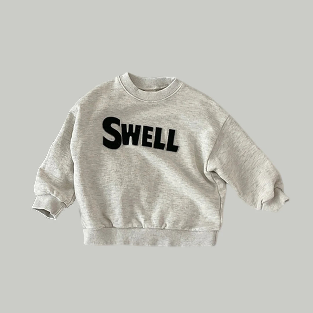 Kids Boys Sweatshirt Loose Fashion Letter Sports Sweatshirts Toddler Girl Pullover Sweater Cotton Tops Boy Kids Clothes