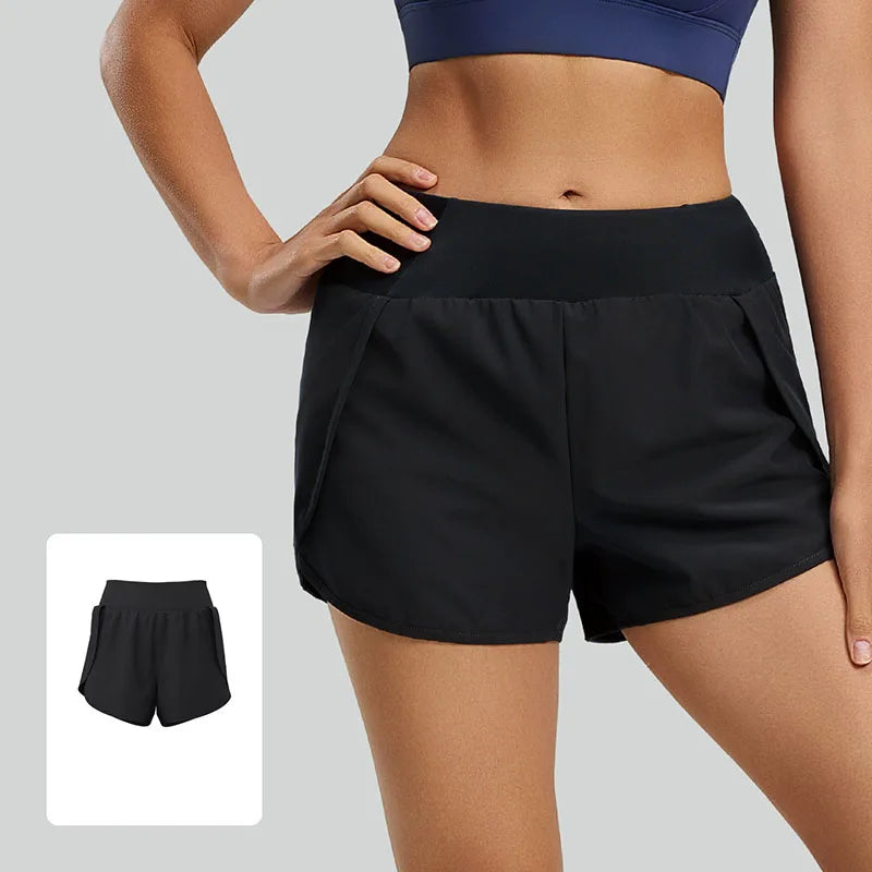 Women's Sports Shorts  Anti Chafe High Waist Running Shorts Lightweight Breathable Gym Workout Fitness Casual Short Pants