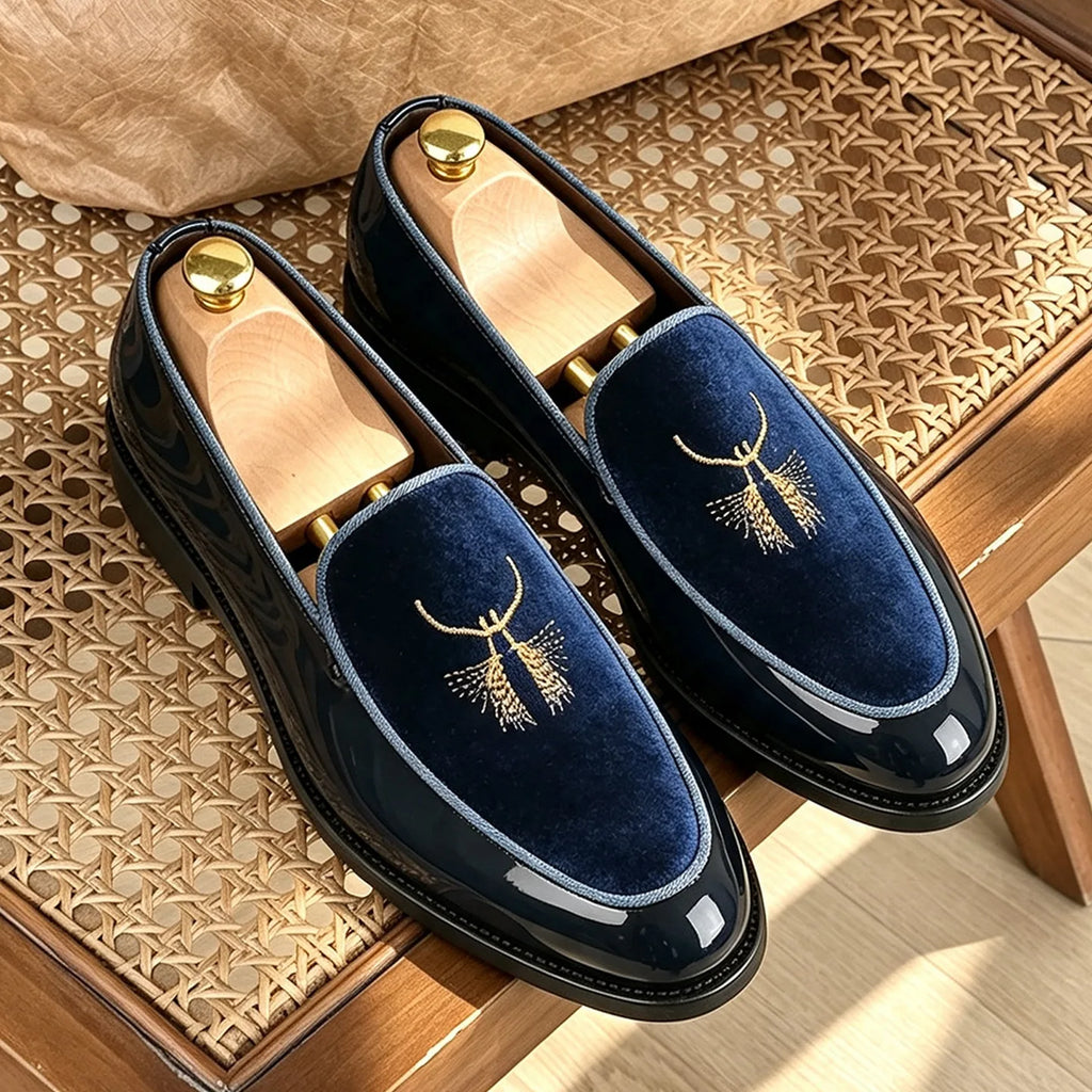 Men's Fashionable Loafers Leather Shoes Light Luxury High-End Business Formal Dress Shoes Comfortable Breathable