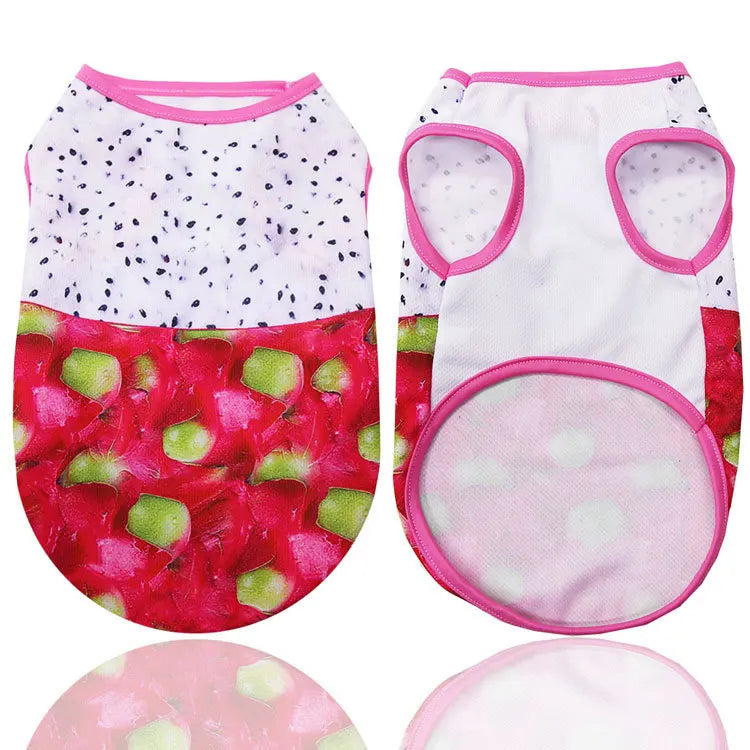 Pet Dog Clothes Cartoon Clothing Puppy Dogs Soft Vests Summer Shirt Casual T-Shirt for Small Pet Supplies