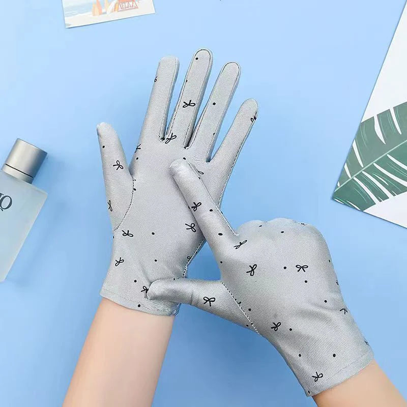 Summer Gloves for Women: Breathable Driving Mitten, Sunscreen Protection, for Girls.
