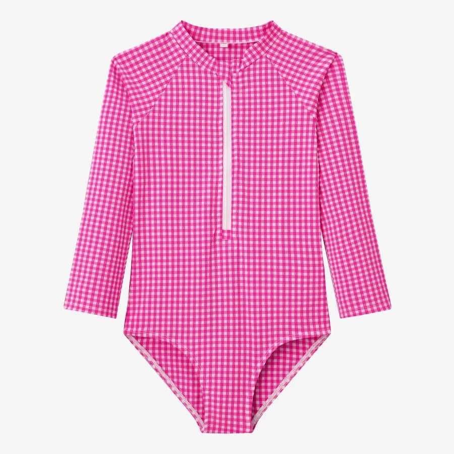 Clearance sale AS 2025 kids gingham swimwear collection