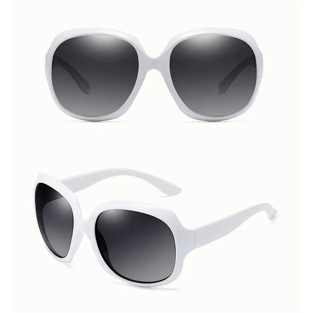Sunglasses for Women Men Classic Retro Vintage Oversized Eyewear Fashion Shades Round Faced Driving Glasses