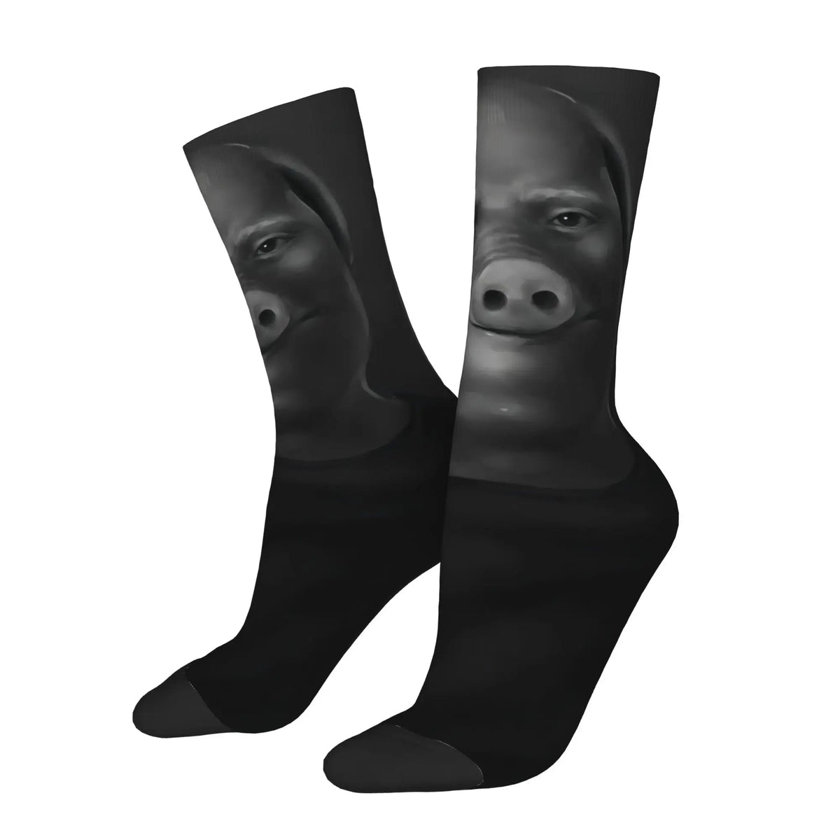 Funny Sock John Pork john pork is calling 8 Hip Hop Quality Pattern Printed Men Crew Socks Novelty Men's Socks