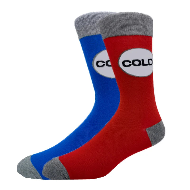 Men's Combed Cotton Fashion Hip Hop Man Woman Socks Harajuku Skateboard oil painting with print Happy Socks Funny Gift