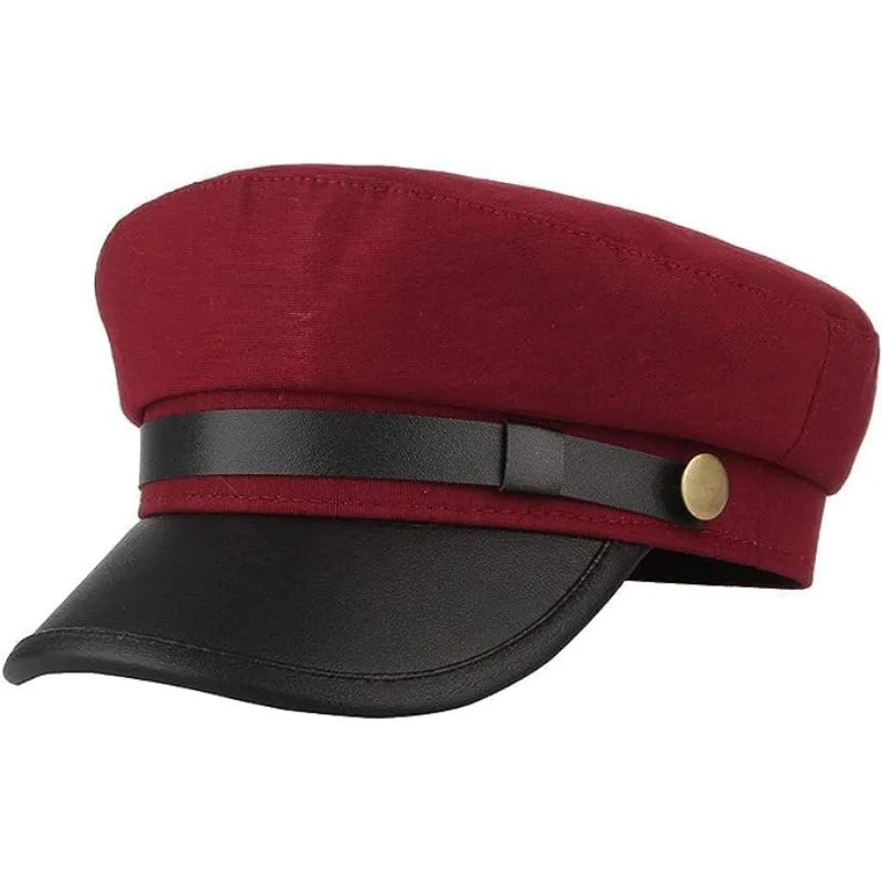 Chauffeur Hat for Men Women, Classic Vintage Captain Hat Newsboy Cap Costume Hats