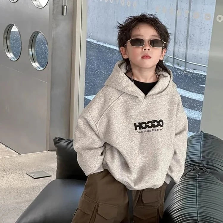 Winter/ Autumn children's Korean-style hooded sweatshirt. Boys'and girls' comfortable,breathable,large-sized and warm outerwear.