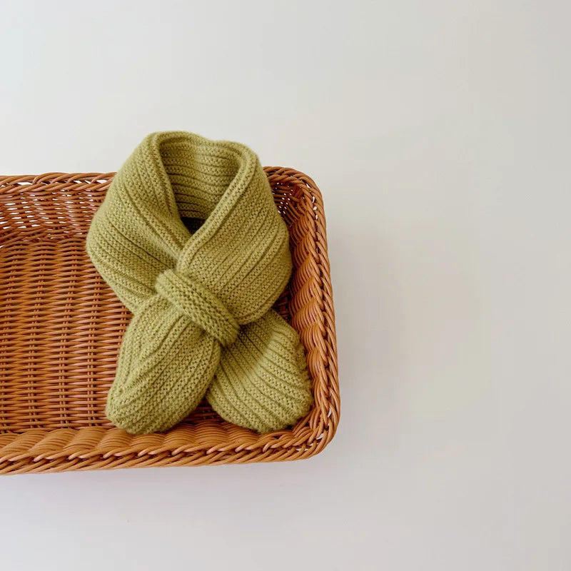 Children's Scarf 1-5 Y Winter Korean Version Warm Knitting Boys and Girls Scarfs Baby Kids Scarves Wholesale