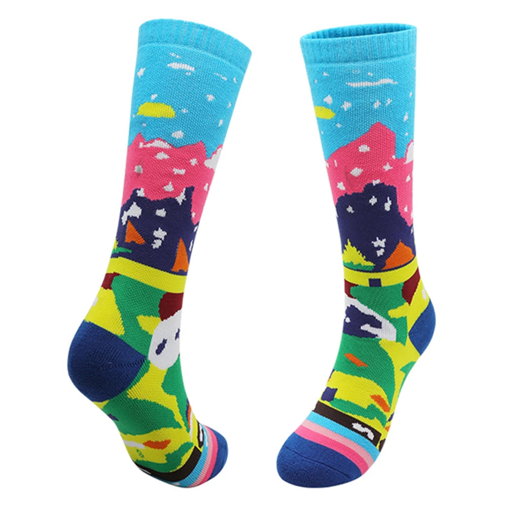 Children's Kids Skiing Socks Winter Warm Socks Youth Boys Girls Child Hiking Outdoor Sports Thicken Thermal Snowboarding Socks