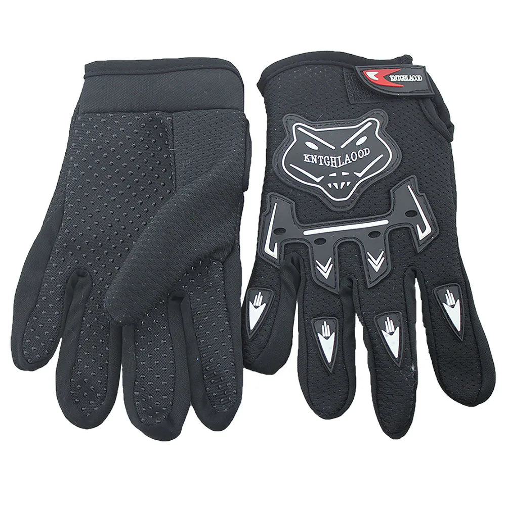 Kids Summer Full Finger Motorcycle Gloves Child Moto Luvas Motocross Leather Motorbike Guantes Children Kids Racing Moto Gloves