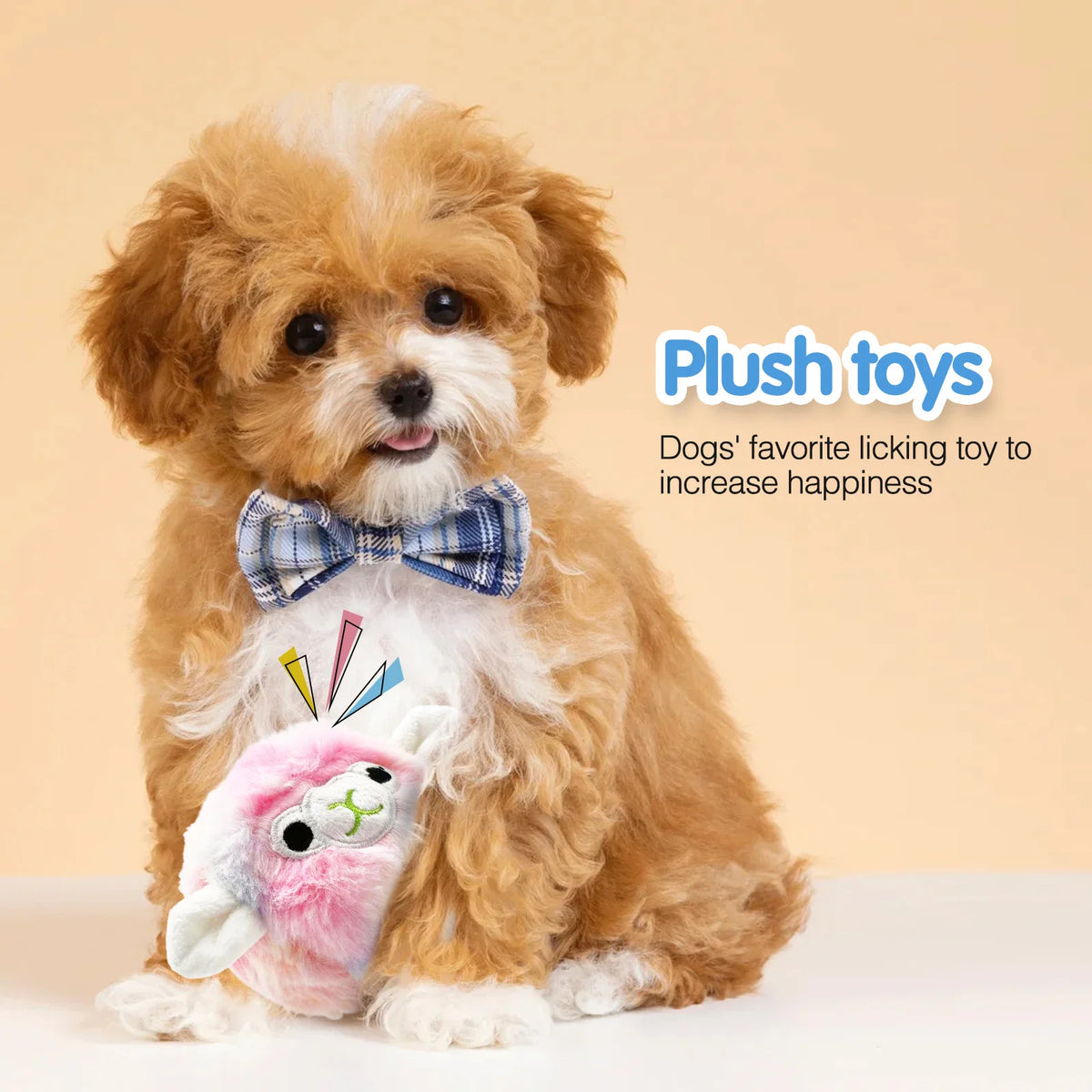 Pet Dog Toys, Plush Prickly Balls, Squeaking Sounds, Cute Alpaca Teeth Grinding, Accompanying Various Dogs of All Sizes