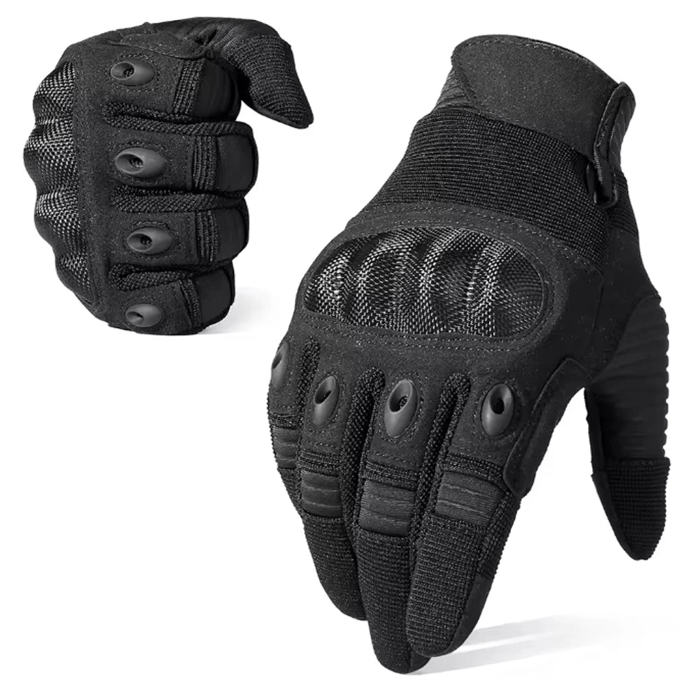 Men's Touch Screen Tactical Gloves for Outdoor Cycling Hiking Camping Hunting Airsoft Combat with Hard Shell Anti-skid Grip