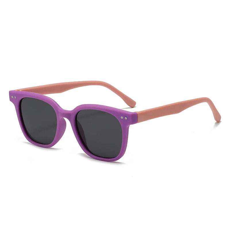 Children Square Polarized Sunglasses UV Protection Fashion Trend Glasses Boys Girls Shades Cute Baby Goggles Kids Sun Glasses