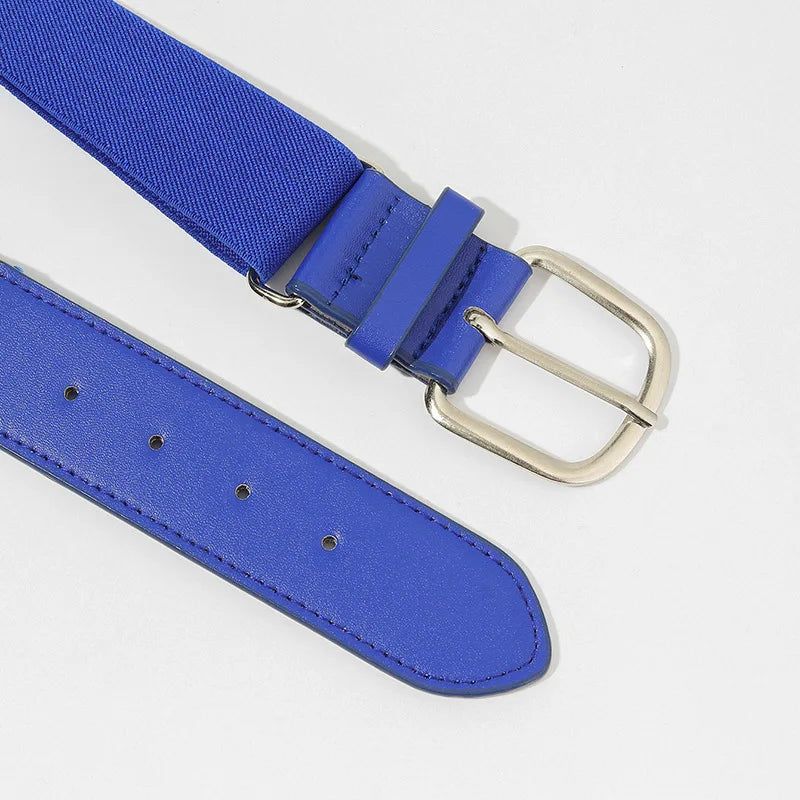 Men Elastic Belt Sports Baseball Strap High Quality Fashionable Trendy Casual Versatile Daily Use Club Belt 6 Color