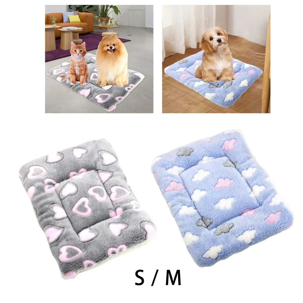 Dog Bed Mat Cat Bed Mat, Pet Bed Mat, Heated Fleece Blanket, Pet Mat