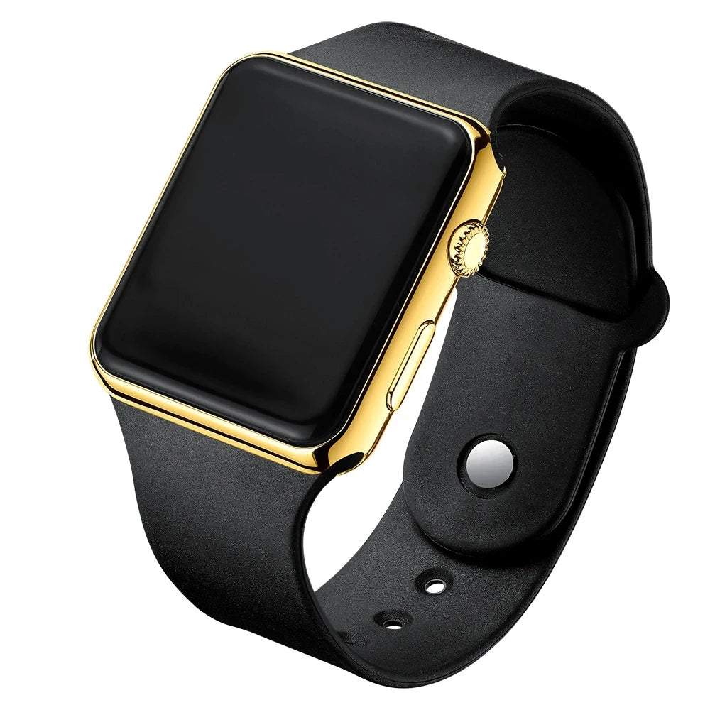 New Digital Watches Men Women Electronic Square LED Sport Wristwatch Fashion Casual Simple Silicone Female Clock