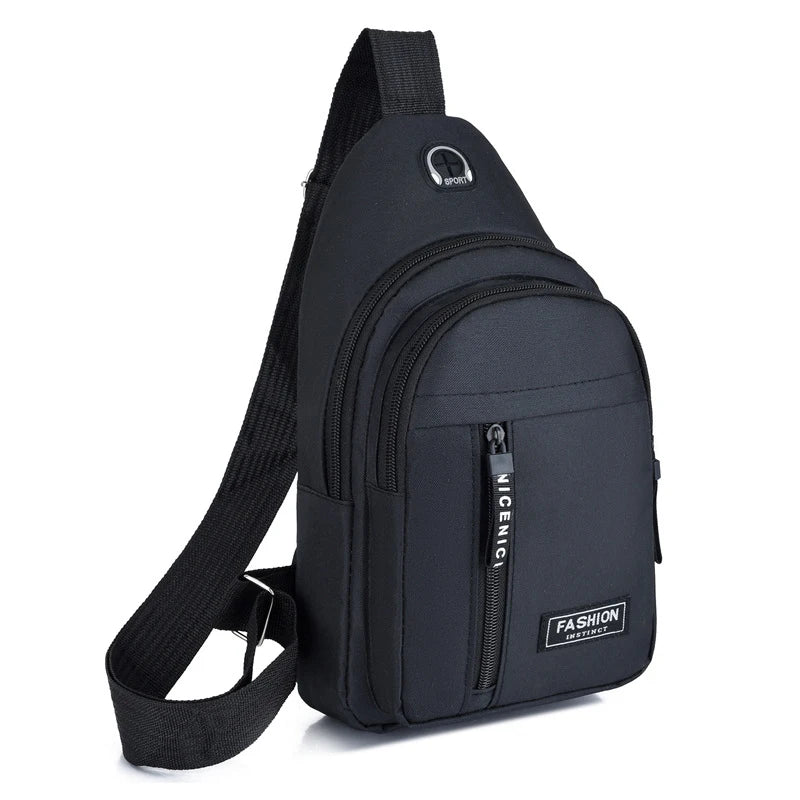 New Men Shoulder Bags Chest Bag Multifuncional Crossbody Bags Travel Sling Bag