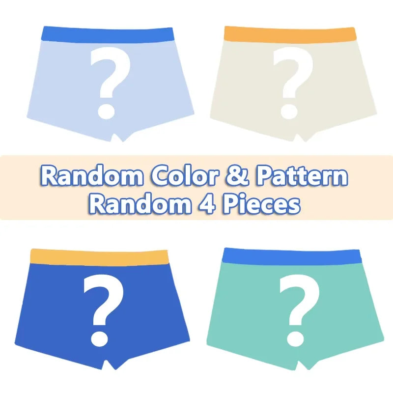 4-Piece Milk Silk Children Underwear Cool Spider Print Boys Trunks Elastic Waist Boys Boxer Shorts Comfortable Kids Boxer Briefs