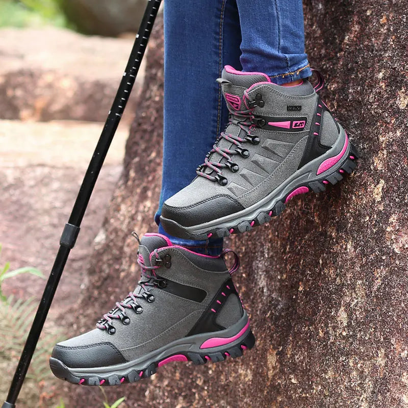 Women Boots Waterproof Hiking Boots for Women Women's Safety Work Shoes Non Slip Ankle Boots Botas De Trabajo Para Mujeres
