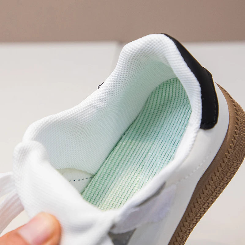 Children's Board Shoes Boys Sneakers 3-18 Years Old Khaki Boys Girls Single Shoes Four Seasons Non-slip Kids De Training Shoes