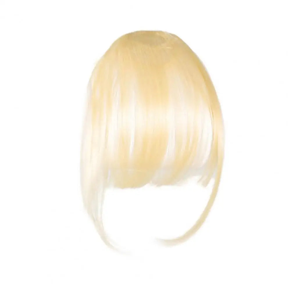 Women Clip-in Bangs Natural Wispy Forehead Hair Extensions Faux French Bangs Girls Straight Air Bangs Fringe Wig Hairpieces