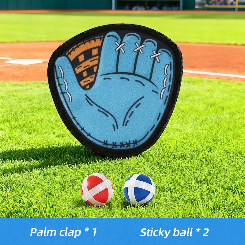 Kids Baseball Glove 3–12Y Beginner Soft Leather Non‑Slip; Red/Blue/Green; 2 Velcro Balls; Outdoor/Kinder; Boys & Girls; Christ
