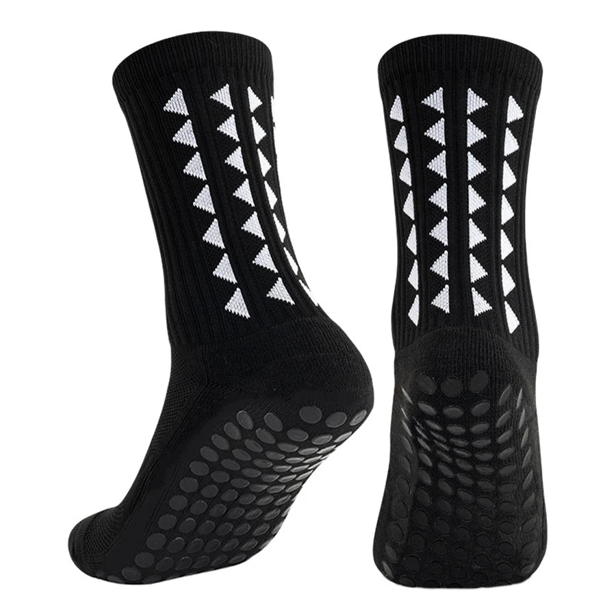 6 Pairs Men Women Football Grip Socks Towel Bottom Sport Socks Rugby Soccer Cycling Running Exercise Athletic Socks