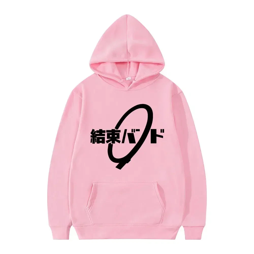 Anime Cos BOCCHI THE ROCK! Hoodie Kessoku Band Logo Couples Hoodies Goto Hitori Ijichi Nijika Cospaly Oversized Long Sleeve Male