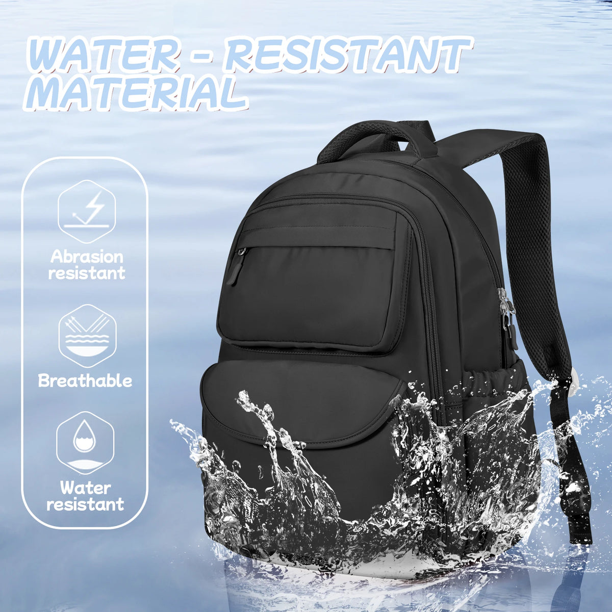 Backpack Children from 8 Years，School Backpack for Girls from Elementary to Teen Years，Boys Lightweight Multi-Pocket School Bags