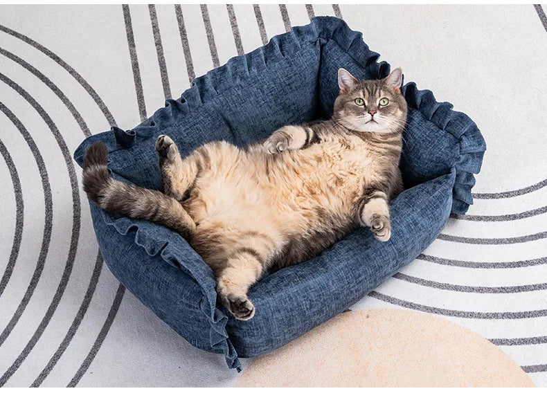Pet Sofa Bed - Detachable Washable Small Dog and Cat Bed - Durable Nordic Style Mattress - Dog Bed - Pet Bed
