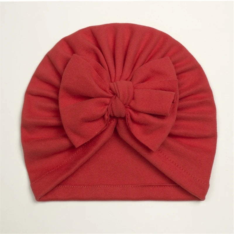 Baby Hat Girls Bows Turban Hats Infant Photography Props Cotton Kids Beanie Baby Cap Accessories Children Hats Newborns Bonnet
